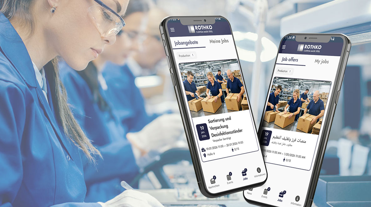 CREWUP! App mit mehrsprachigen Jobangeboten im Produktionsumfeld